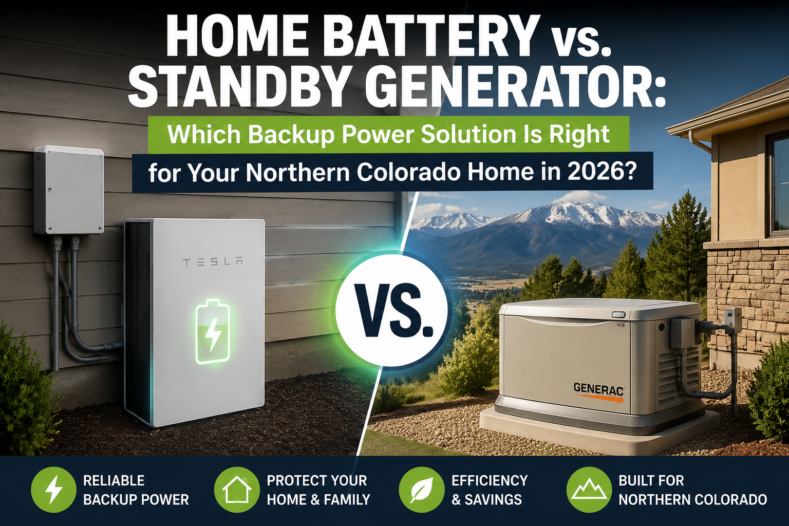 Home Battery vs. Standby Generator